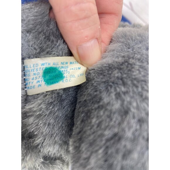 Vintage‎ Dandee Jointed Gray Teddy Bear With Argyle Sweater Vest - Picture 7 of 8